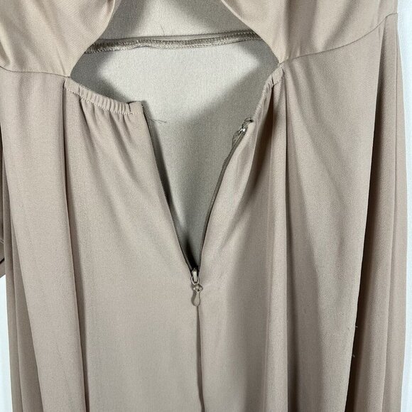 Show Me Your Mumu‎ Tan Lauren Tie Maxi Dress Women’s Size Small Wedding formal - Picture 9 of 12